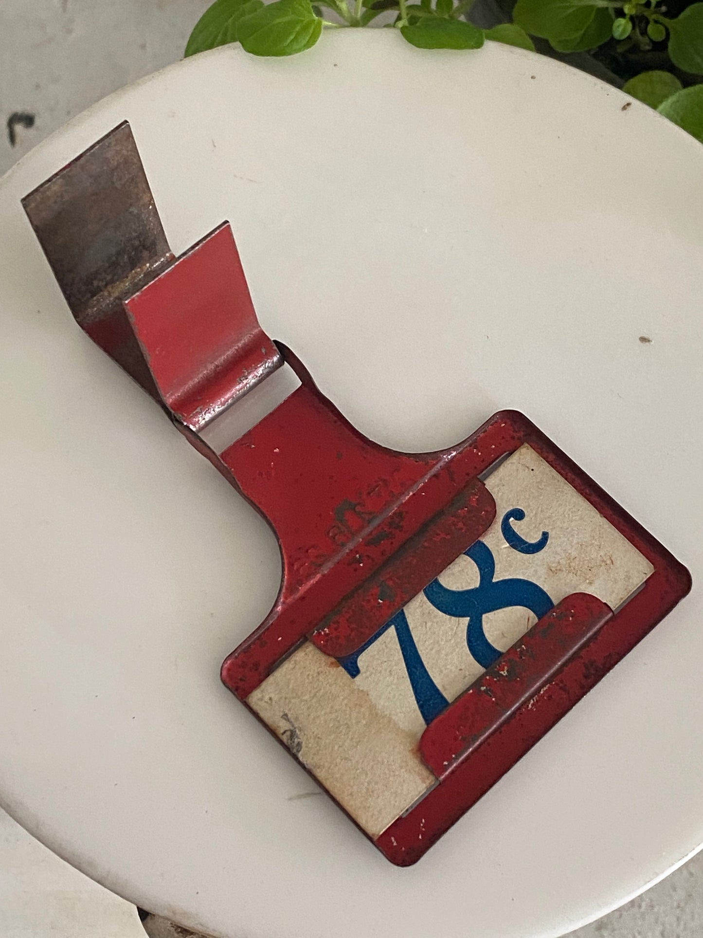 Vintage Red, White, and Blue Price Tag - PAT 2 16 26 - unique large size