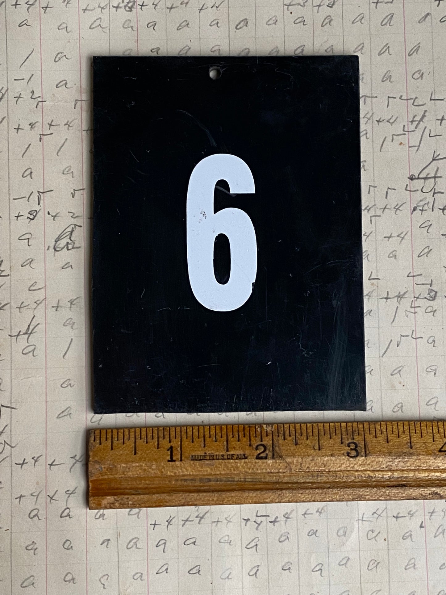 Selection of Vintage Thick Plastic Number Cards ($5.00 each)(20 numbers available)