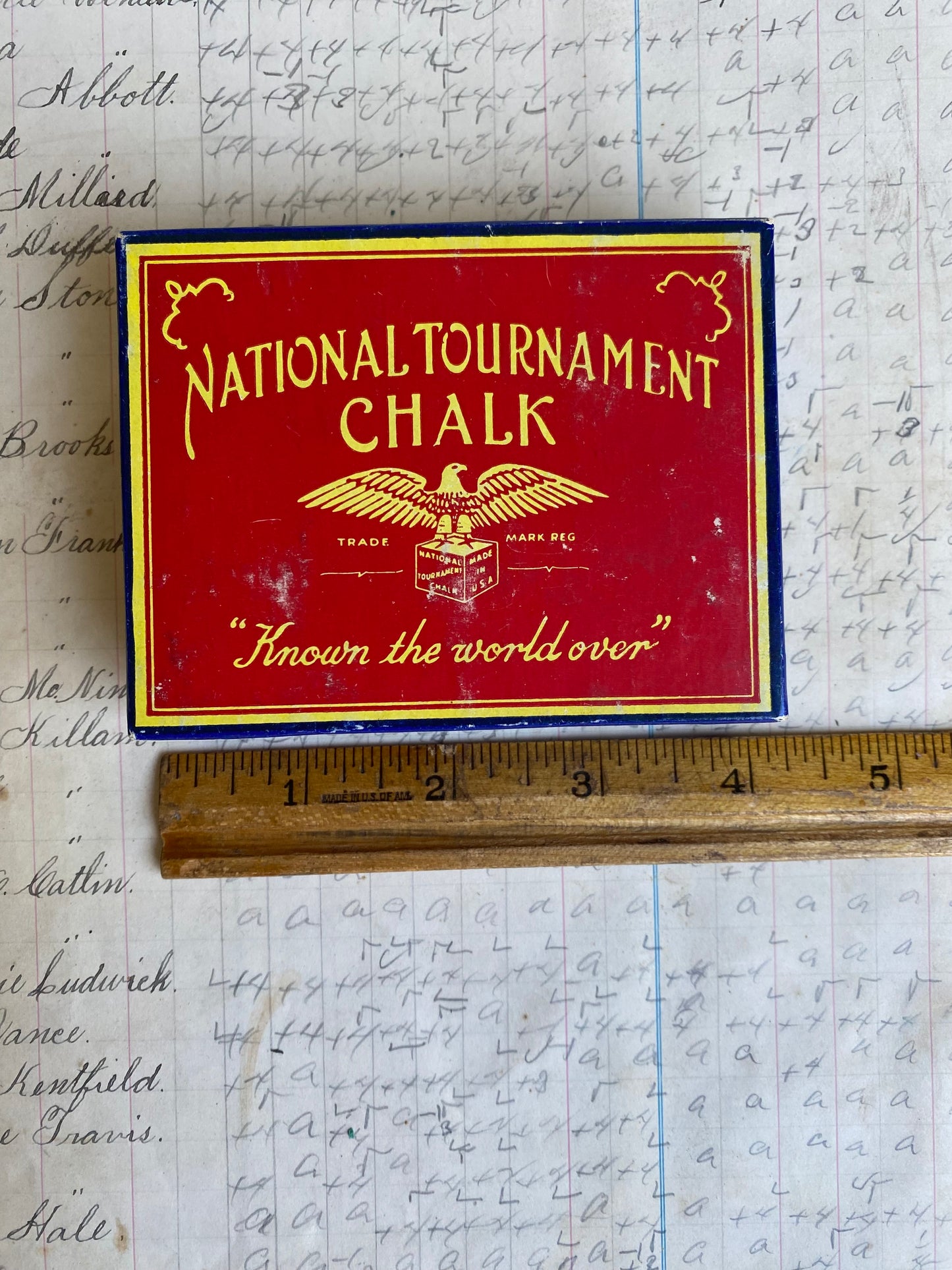 Vintage National Tournament Chalk Box