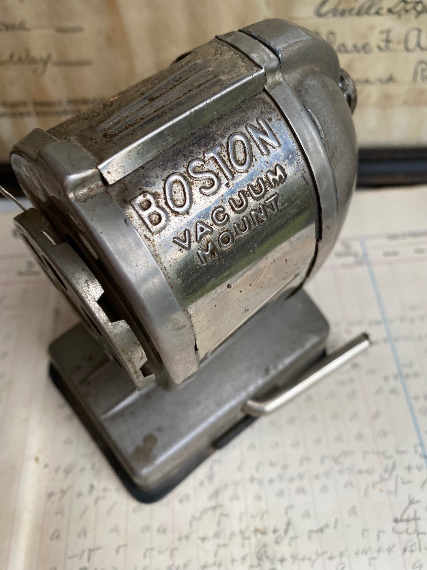 Vintage Vacuum Mount Pencil Sharpener