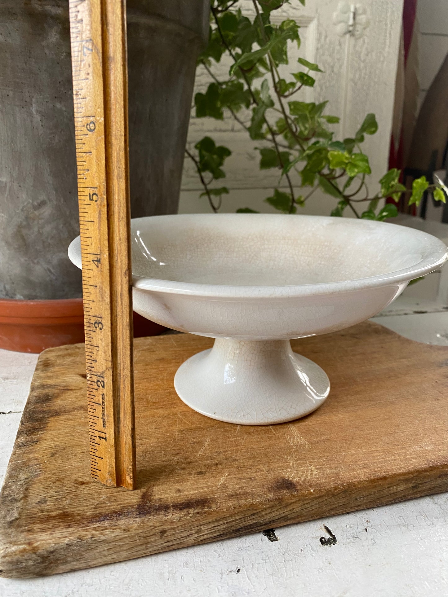 Antique Ironstone Compote - K.T.& K. marked