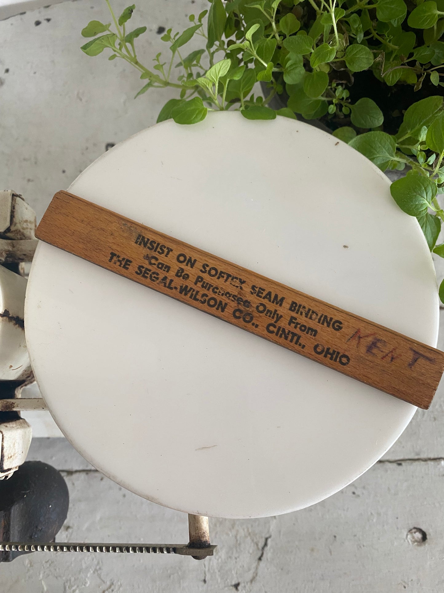 Vintage Segal-Wilson Company 6” Wooden Ruler