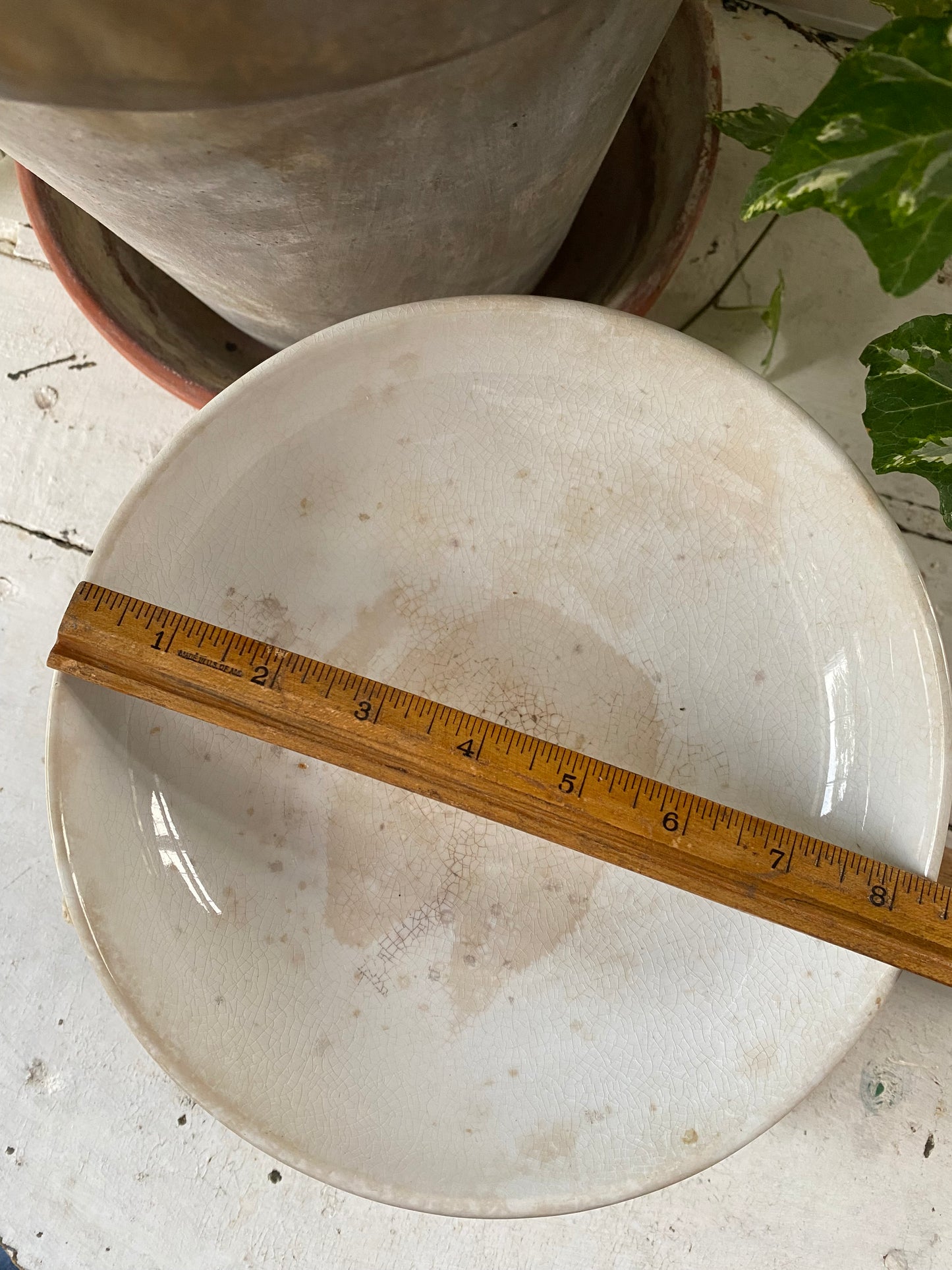 Antique Ironstone Compote - Burgess and Campbell marked