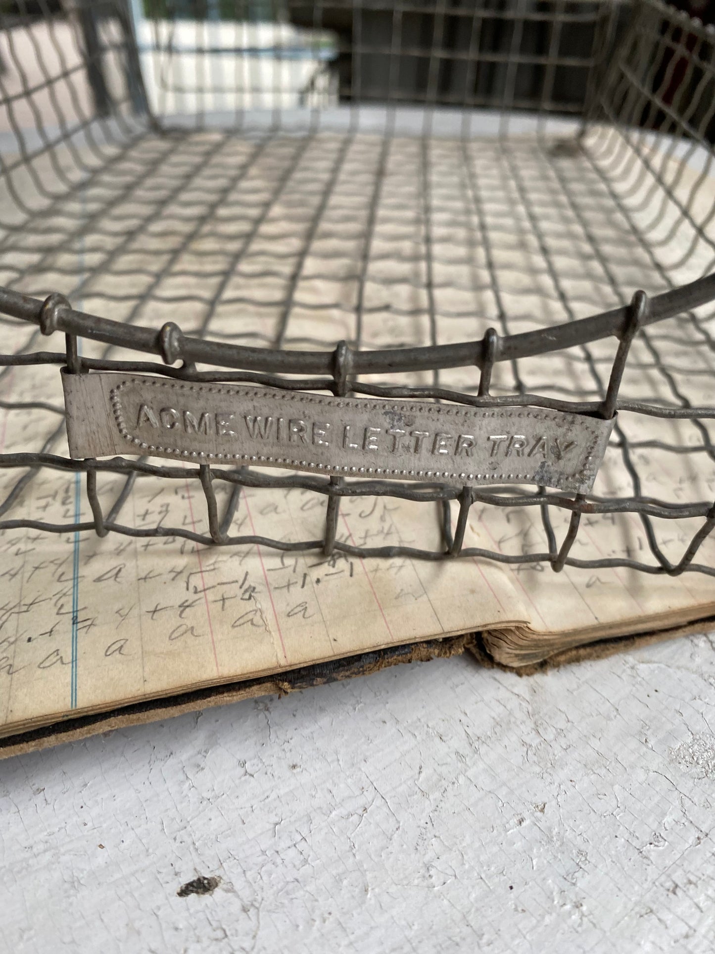 Vintage Acme Wire Letter Tray