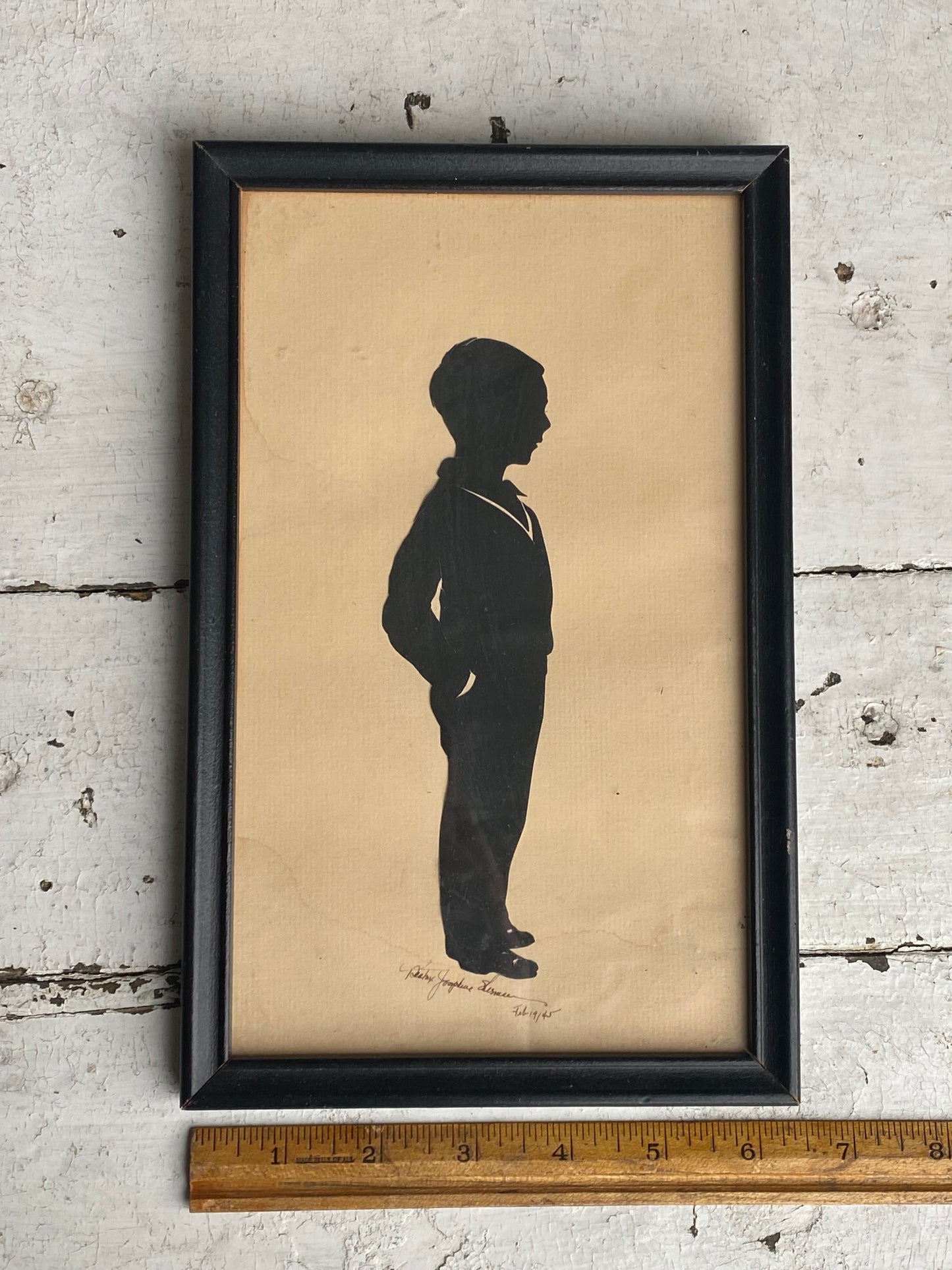 Vintage Boy Silhouette Picture