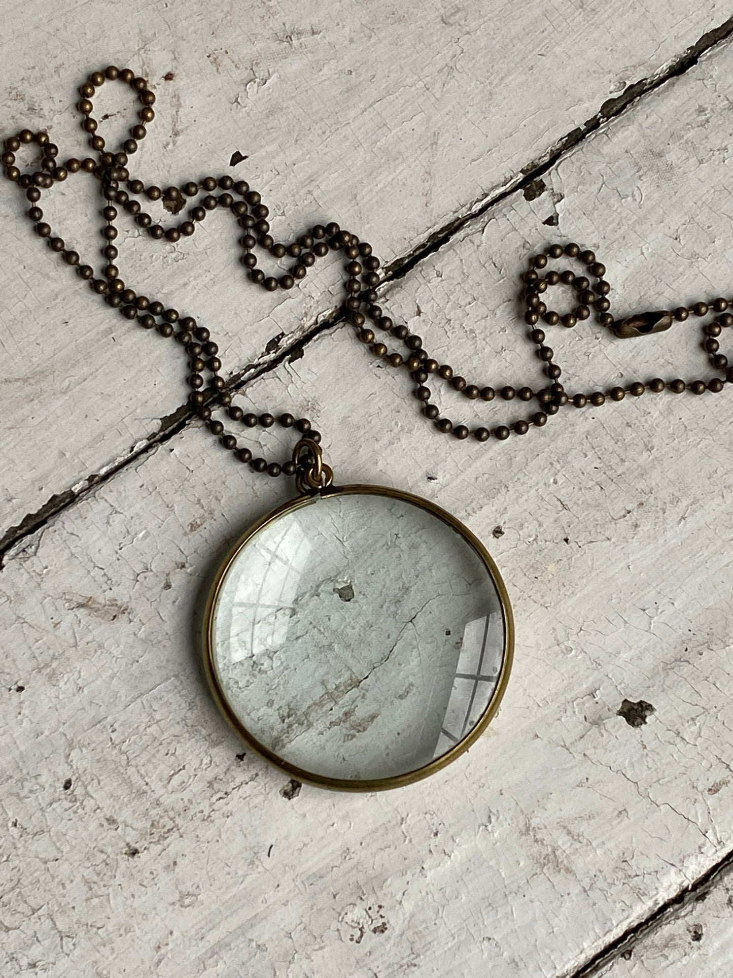 Vintage Magnifying Glass with Chain