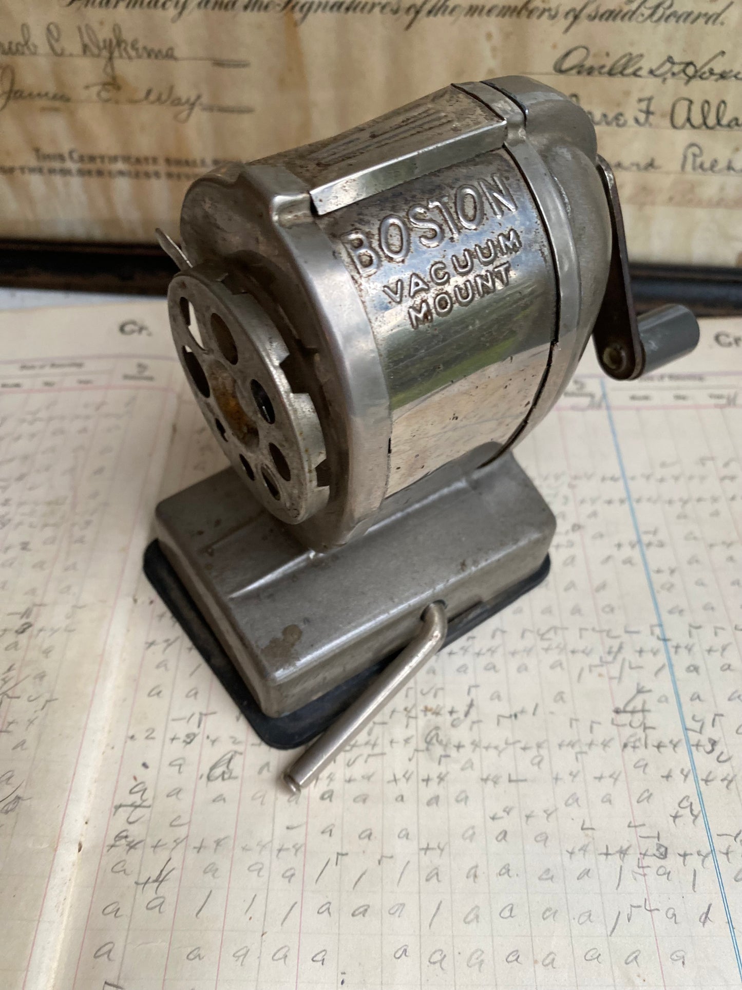Vintage Vacuum Mount Pencil Sharpener