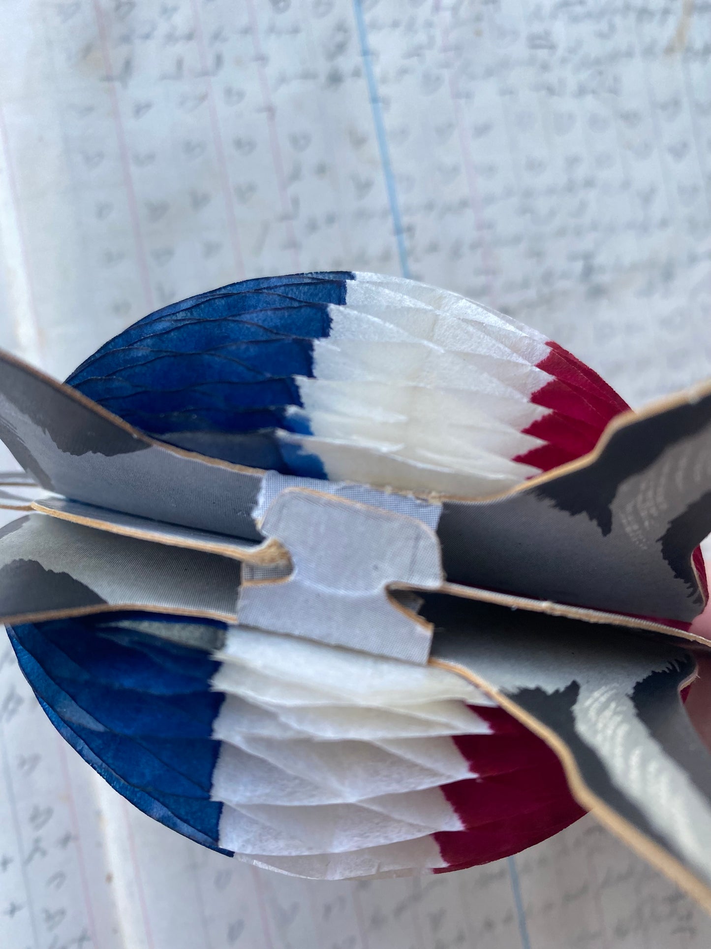 Vintage Honeycomb Patriotic Donkey (2 available) - Made in Denmark
