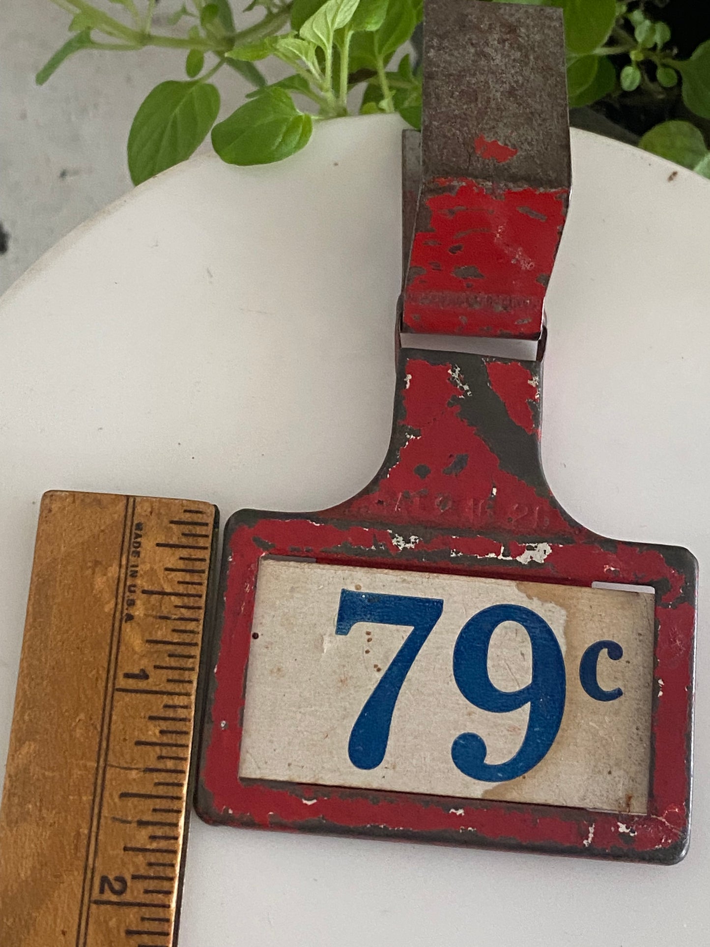 Vintage Red, White, and Blue Price Tag - PAT 2 16 26 - unique large size