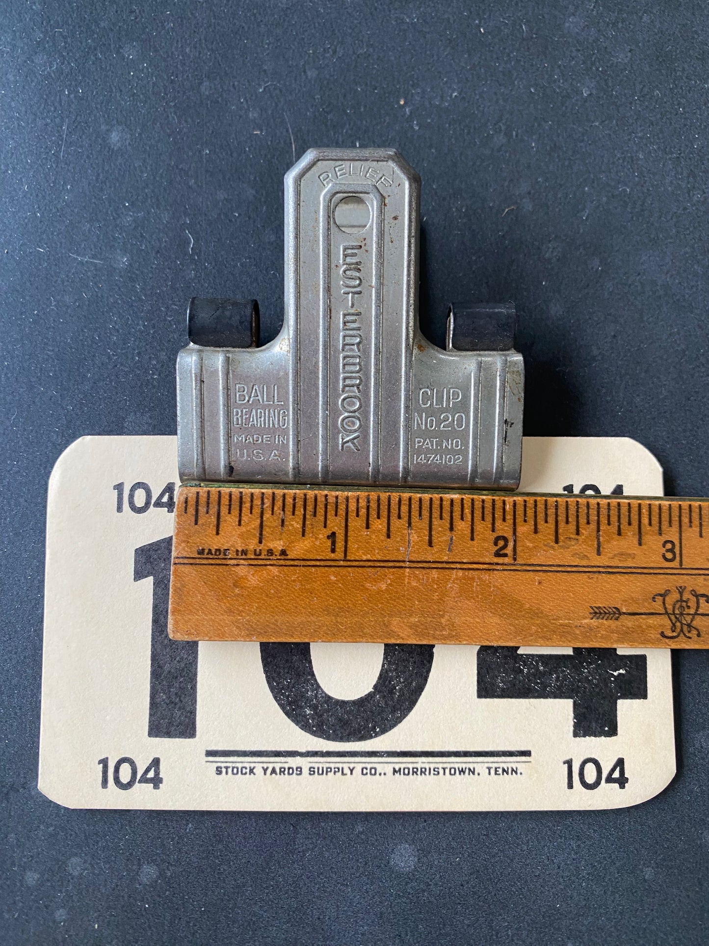 Vintage Bull Clip Esterbrook No.20 with #104 Vintage Card
