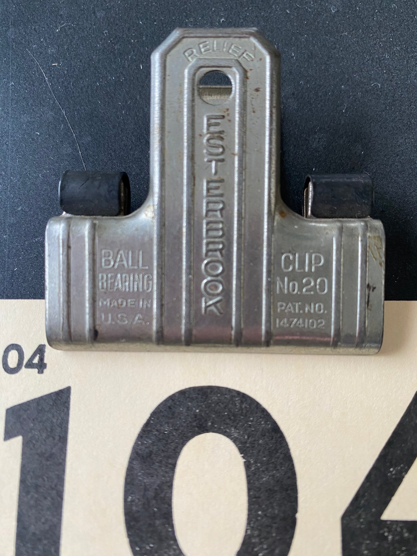 Vintage Bull Clip Esterbrook No.20 with #104 Vintage Card