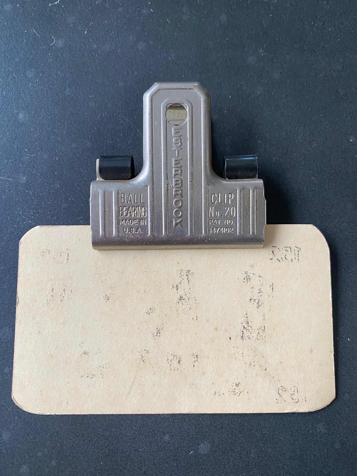 Vintage Bull Clip Esterbrook No.20 with #152 Vintage Card
