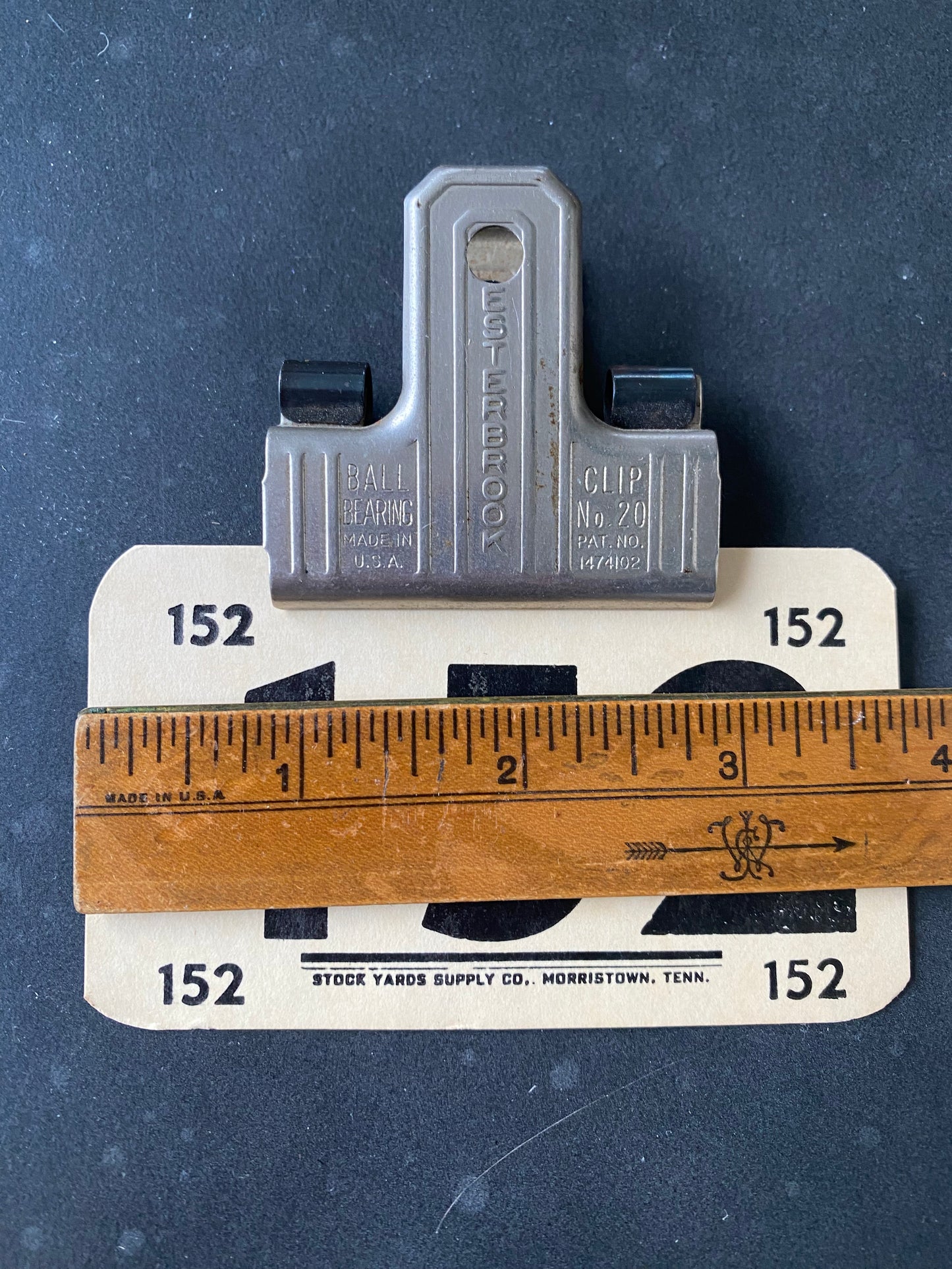 Vintage Bull Clip Esterbrook No.20 with #152 Vintage Card