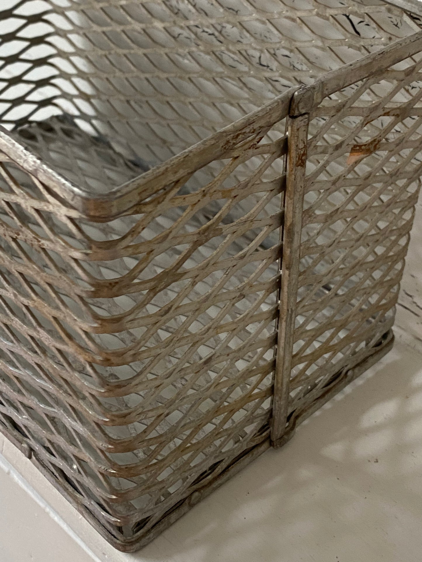 Vintage Large Scientific Products Metal Basket