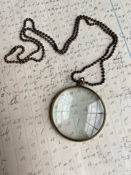 Vintage Magnifying Glass with Chain