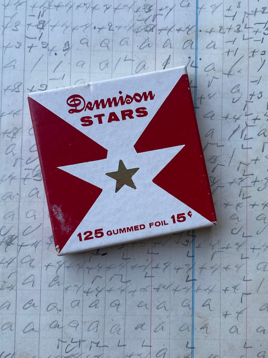 Vintage Box of Dennison Stars