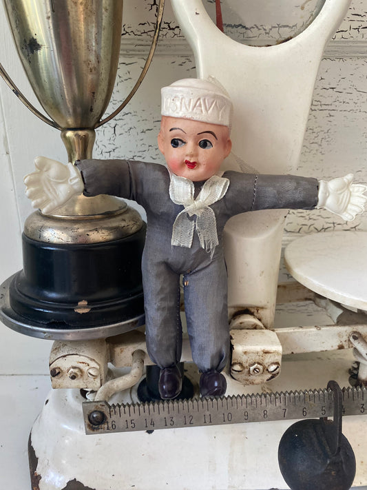 Vintage U. S. Navy Doll - Made in Japan