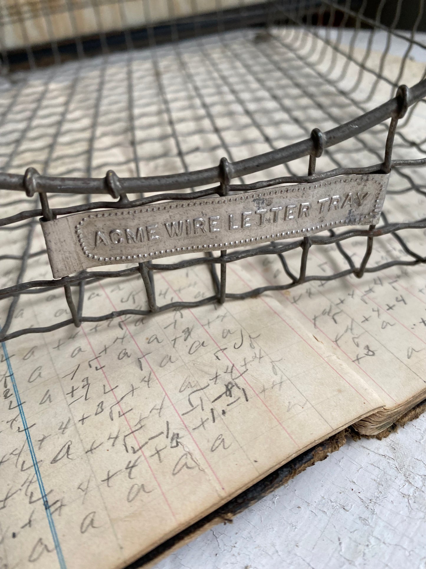 Vintage Acme Wire Letter Tray