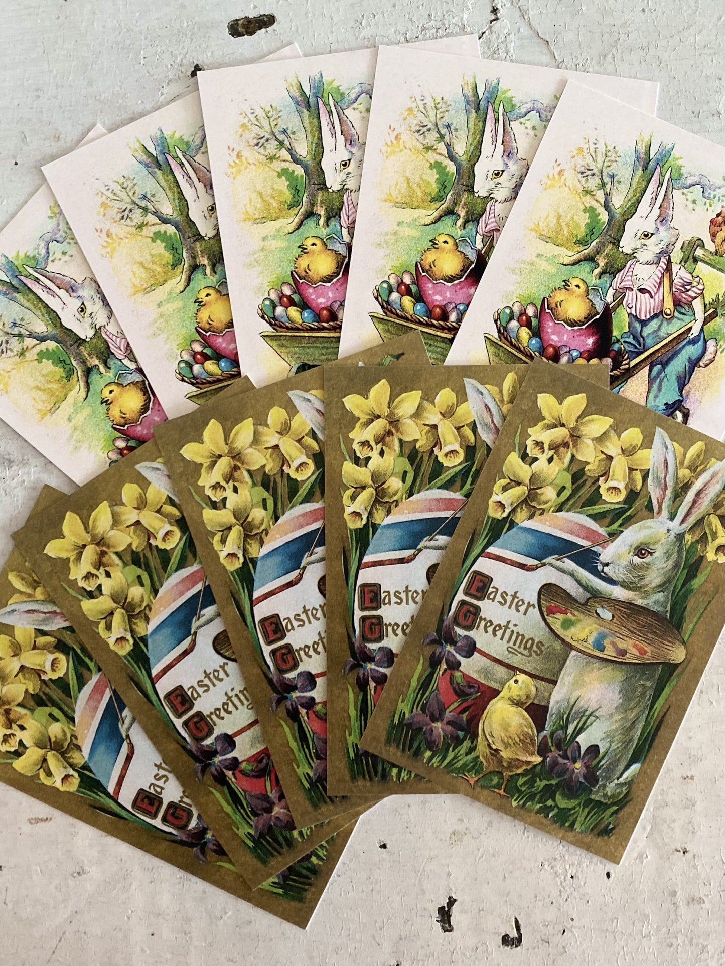 Easter Postcards - Set of 10 (5 of each design)