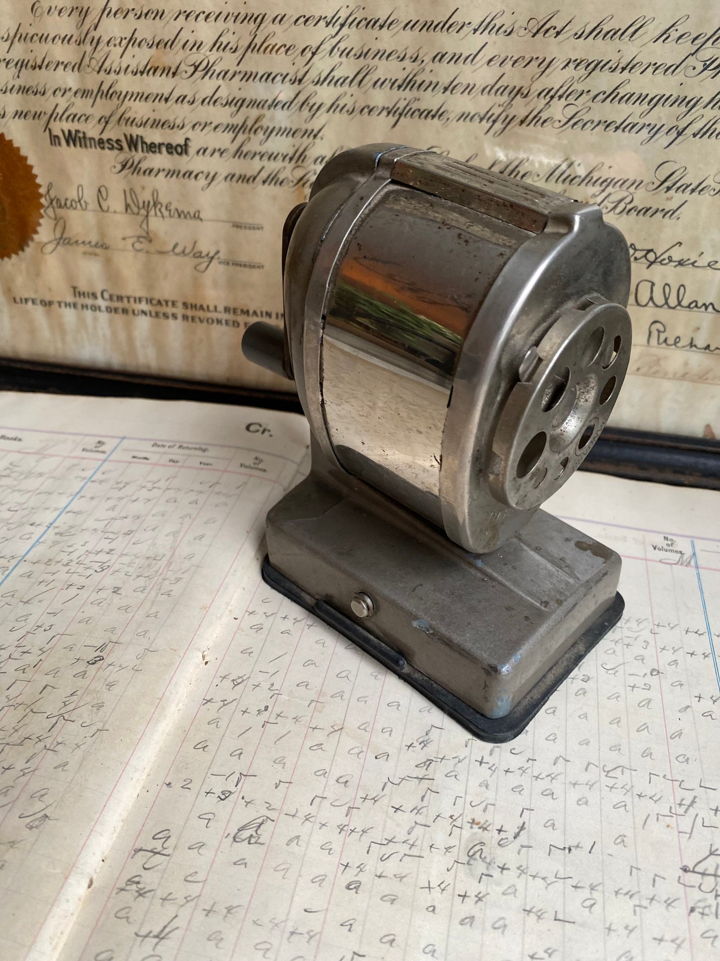 Vintage Vacuum Mount Pencil Sharpener