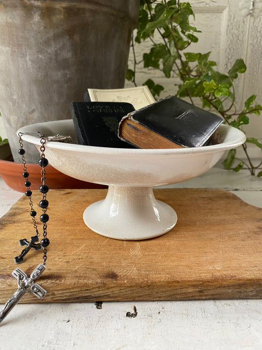 Antique Ironstone Compote - K.T.& K. marked