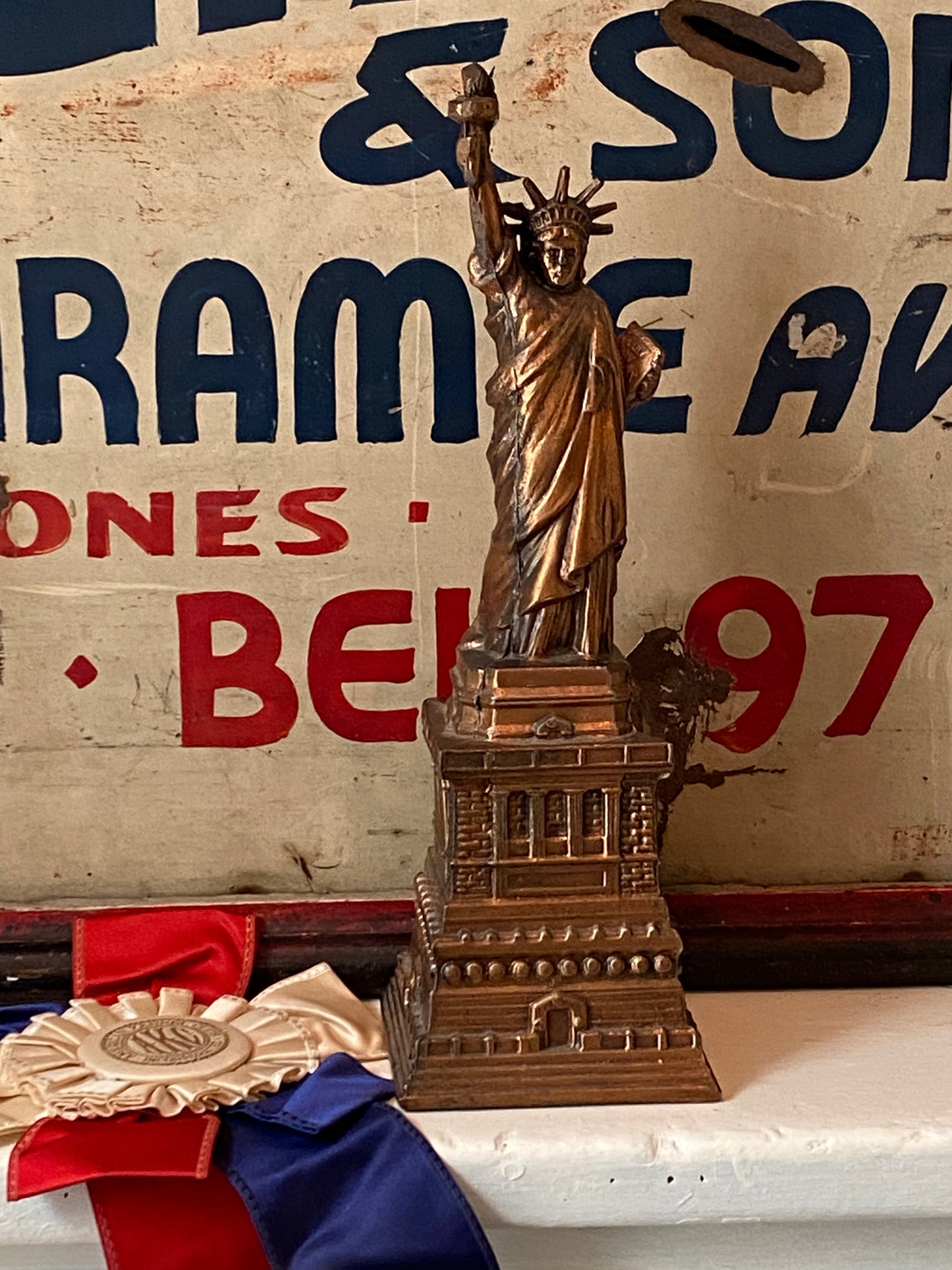 Vintage Statue of Liberty Bank - 10 inch