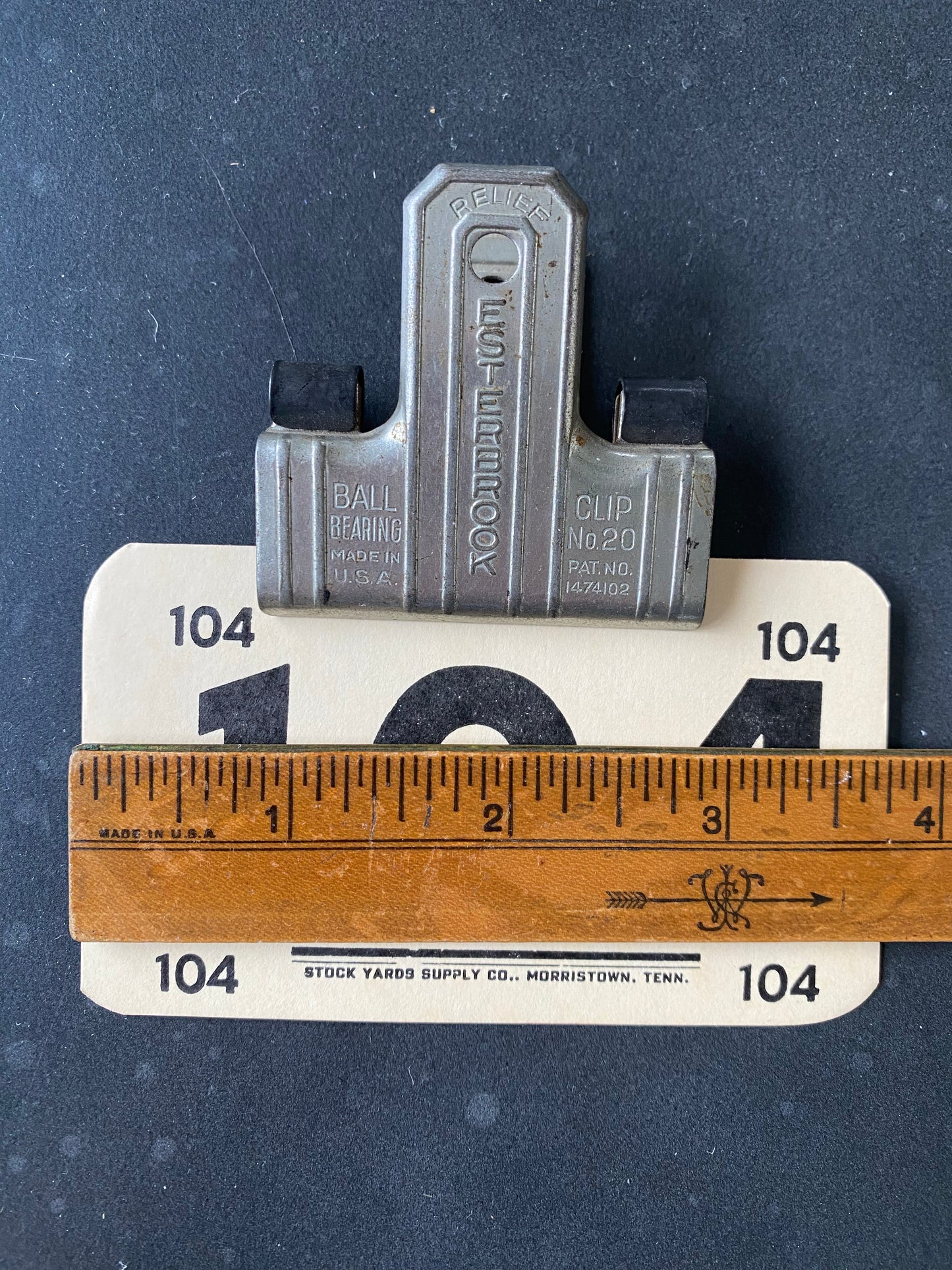 Vintage Bull Clip Esterbrook No.20 with #104 Vintage Card