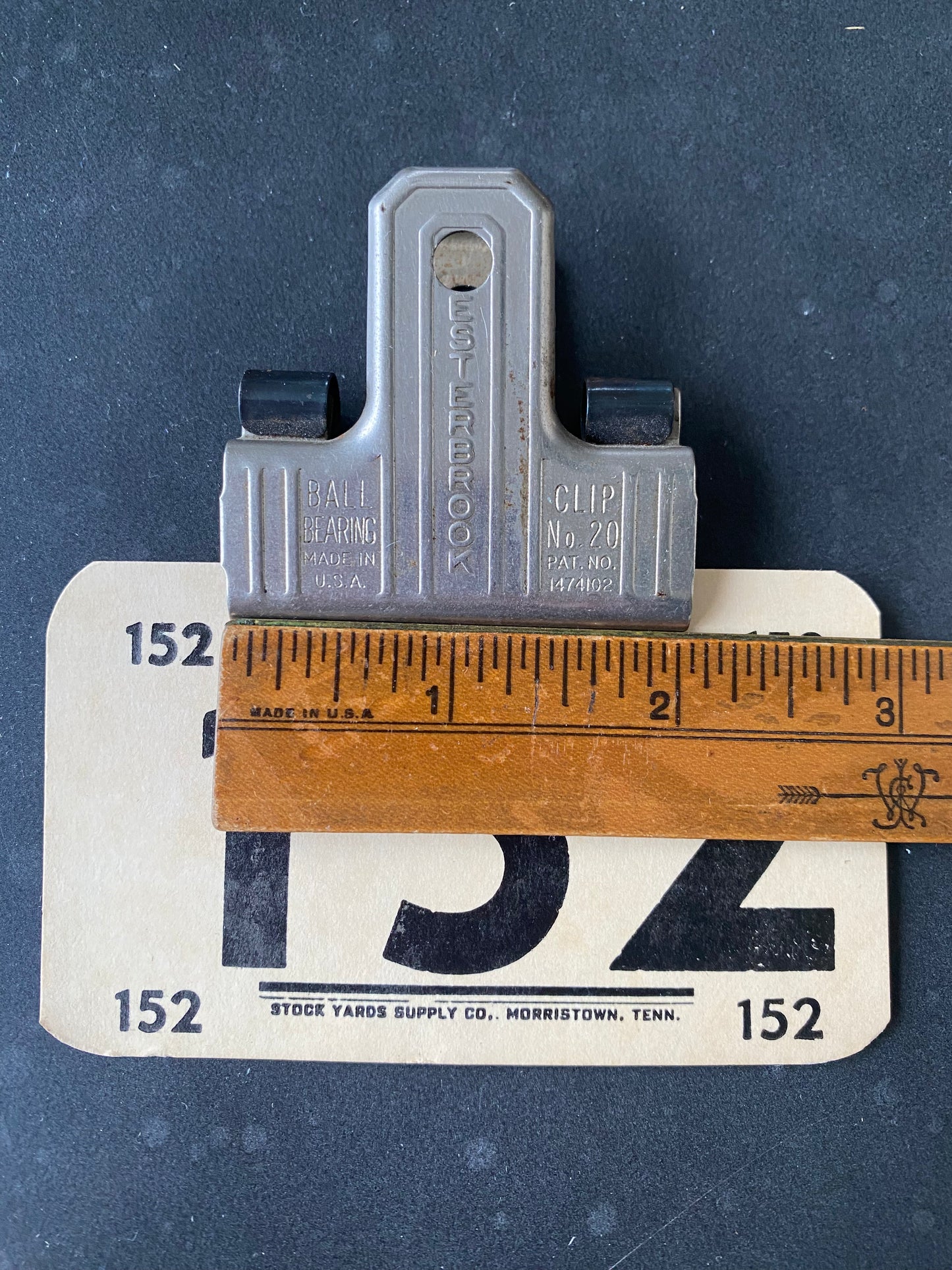 Vintage Bull Clip Esterbrook No.20 with #152 Vintage Card