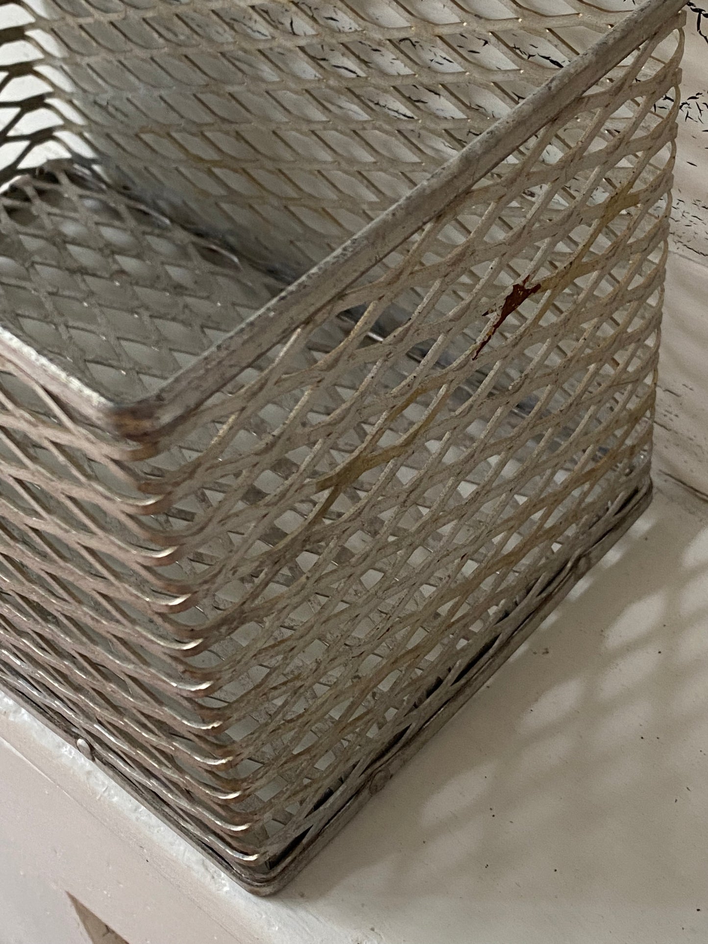 Vintage Large Scientific Products Metal Basket