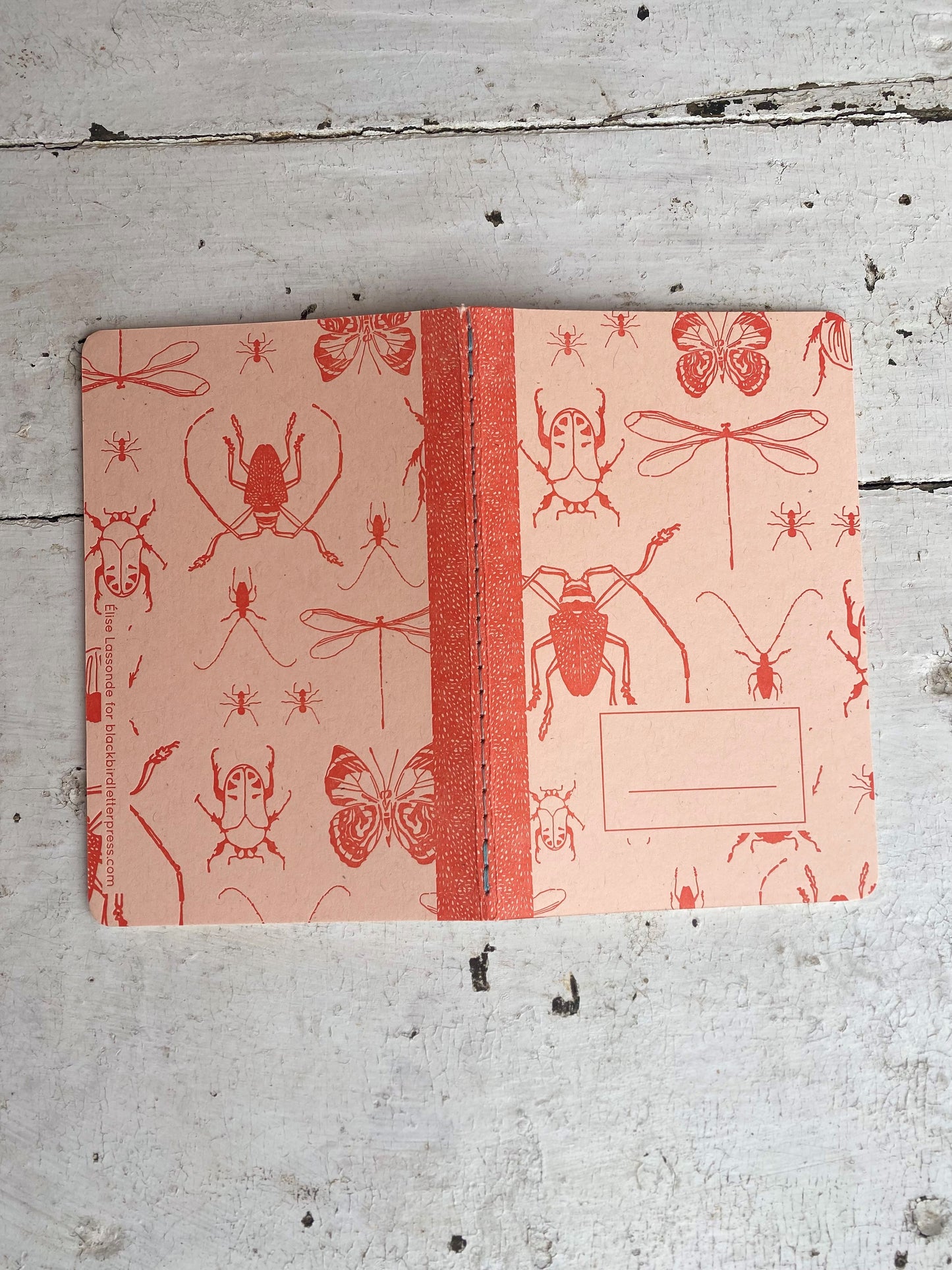 Insect Letterpress Notebook